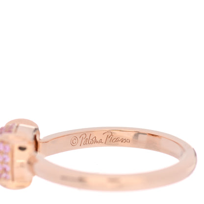 Tiffany 18K Rose Gold Pink Sapphire 7mm Paloma Picasso Sugar Stacks Ring 52 6 4 of 5