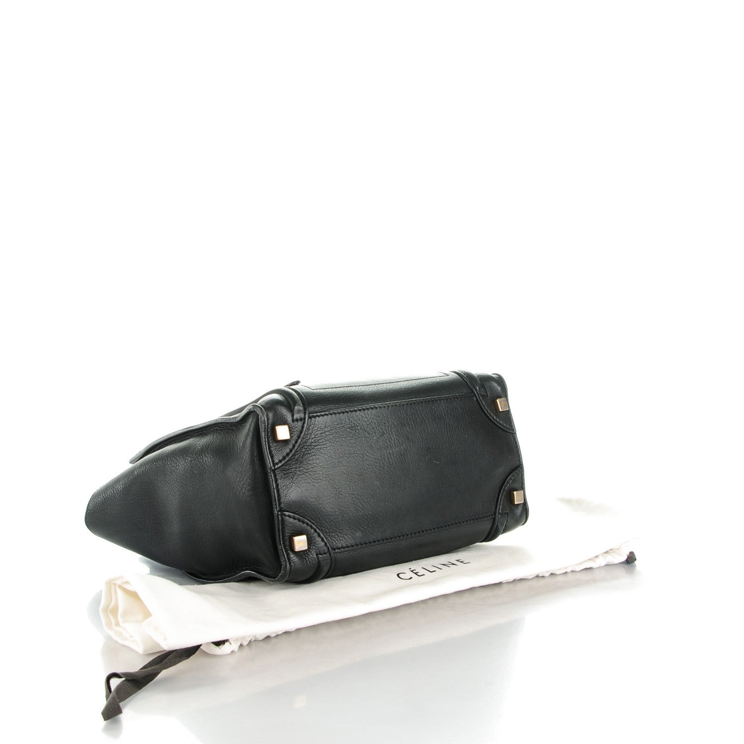 Celine Smooth Calfskin Micro Luggage Black 4 of 9