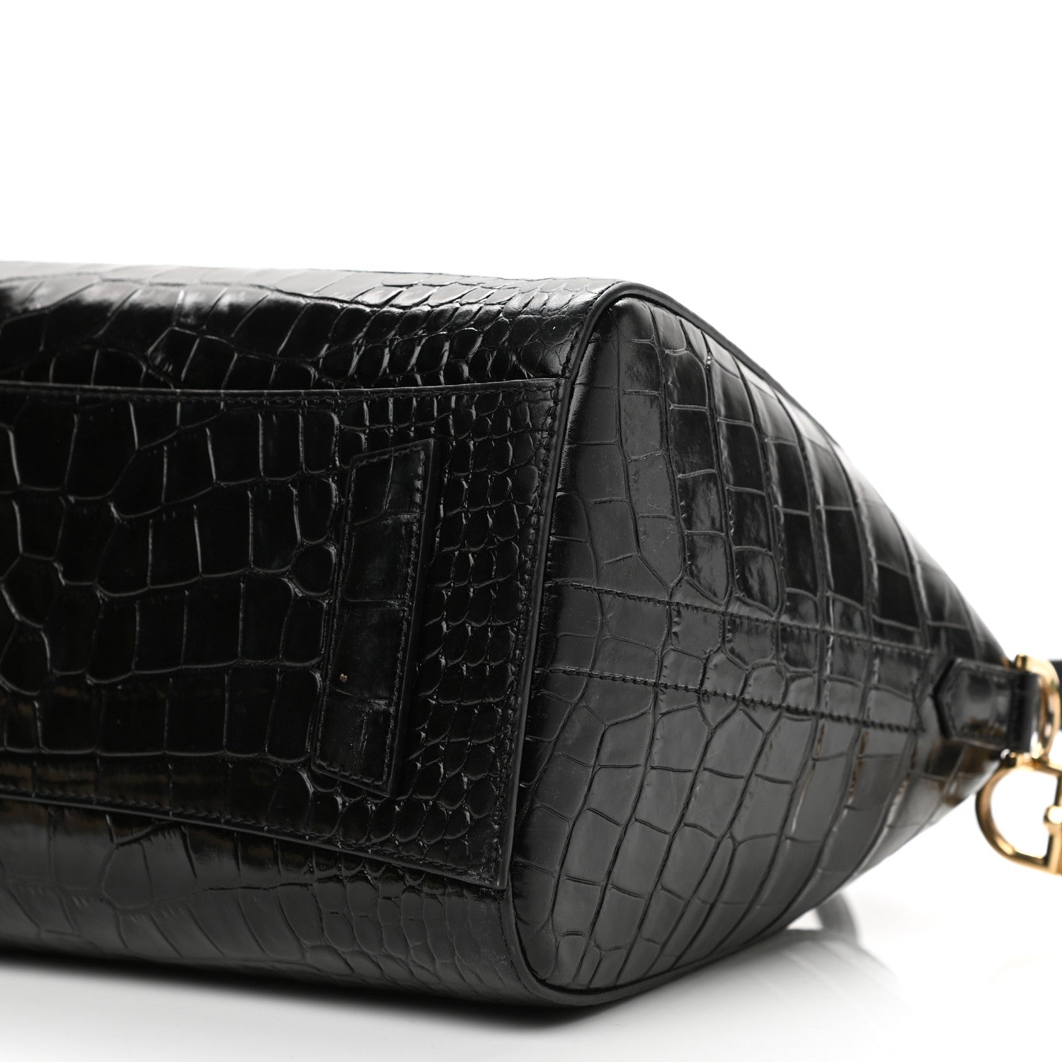 Givenchy Calfskin Crocodile Embossed Small Antigona Black 10 of 11