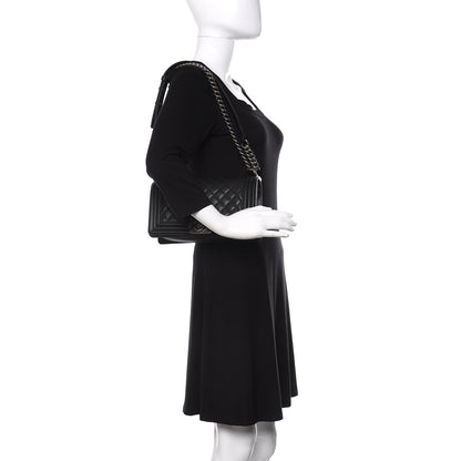 Chanel Caviar Quilted Medium Boy Flap Black 3 of 12