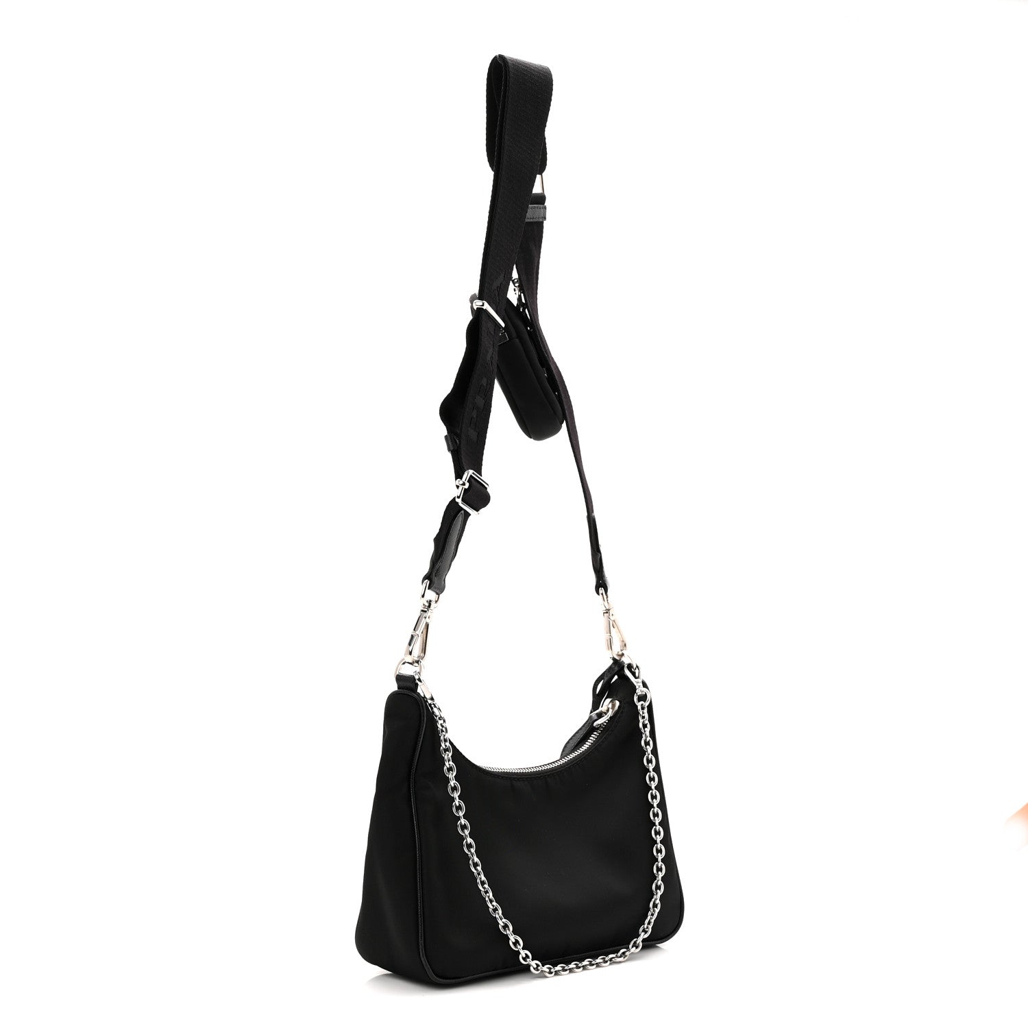 Prada Nylon Re-Edition 2005 Shoulder Bag Black 3 of 11