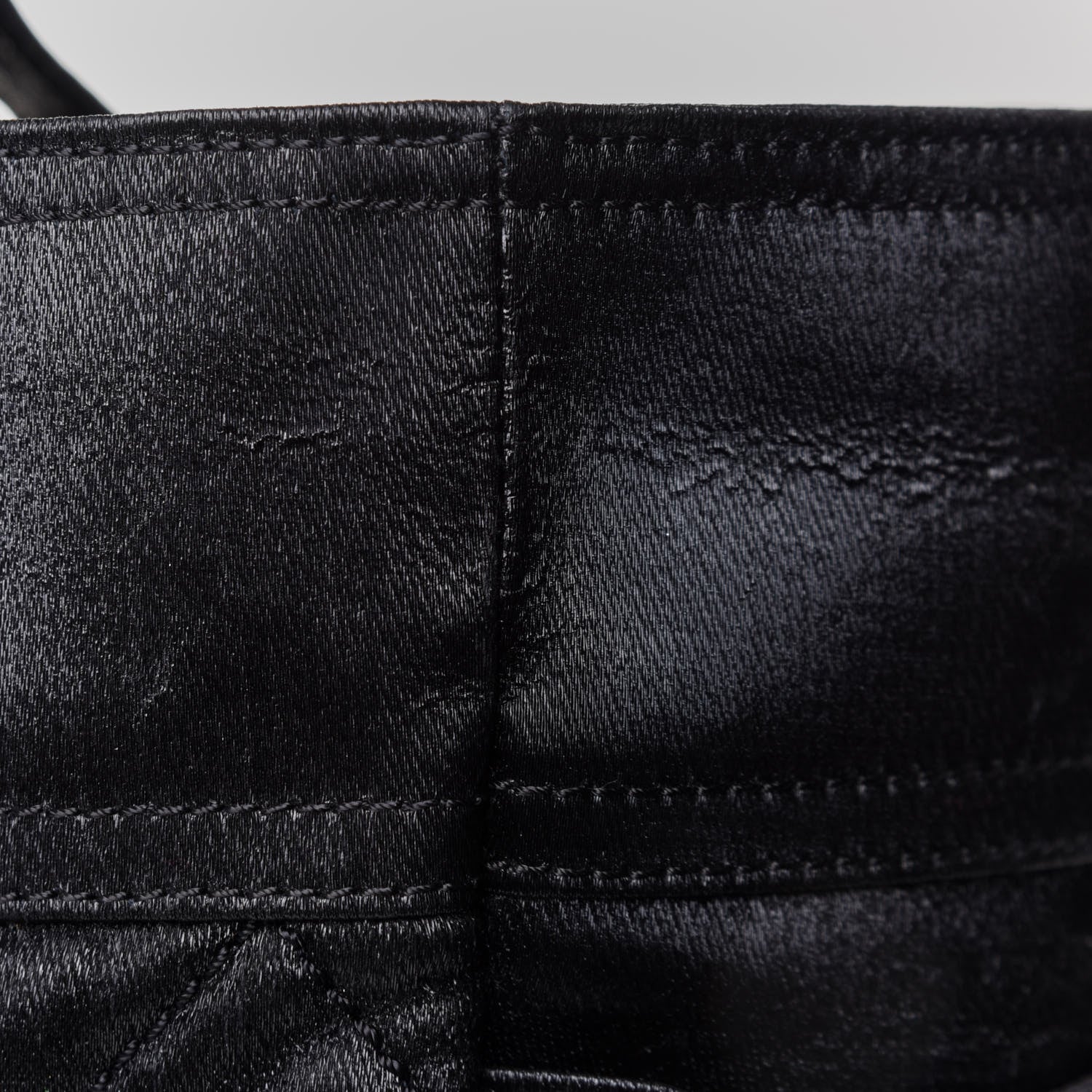 Chanel Coated Canvas Quilted Large Paris Biarritz Tote Black 14 of 16