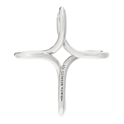 Tiffany Sterling Silver Elsa Peretti Infinity Cross Pendant 3 of 4