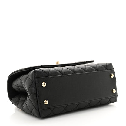 Chanel Caviar Quilted Mini Coco Handle Flap Black 4 of 11