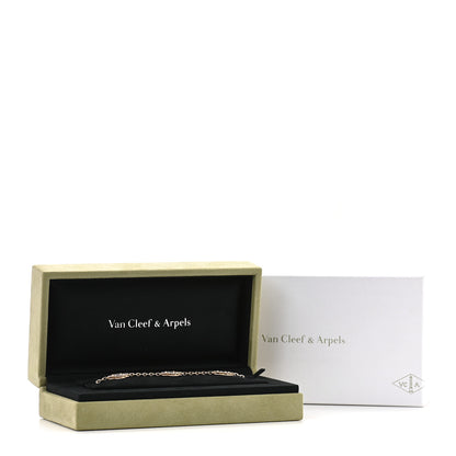 Van Cleef & Arpels 18K Yellow Gold Mother of Pearl 5 Motifs Vintage Alhambra Bracelet 7 of 7