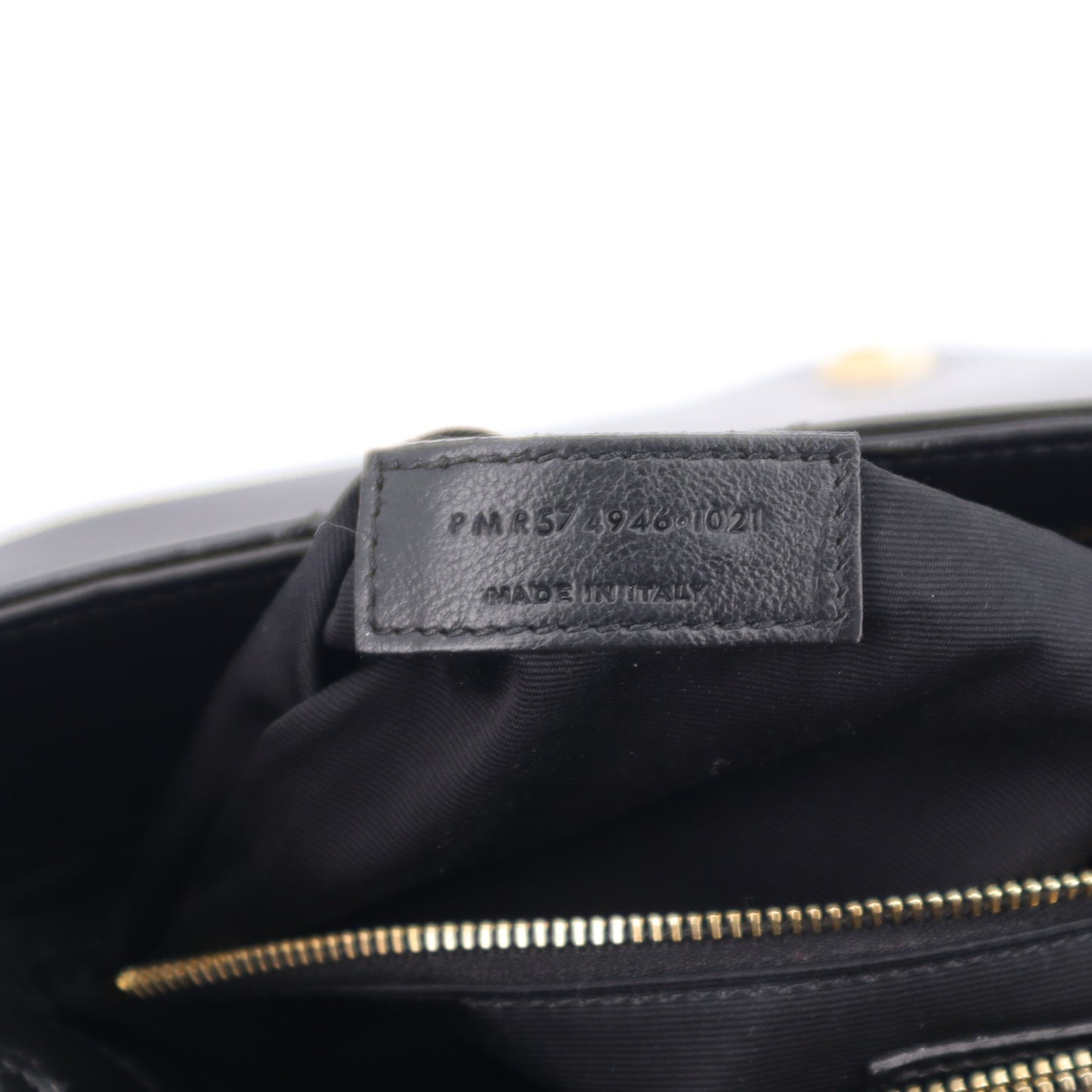 Calfskin Y Quilted Monogram Medium Loulou Chain Satchel Black