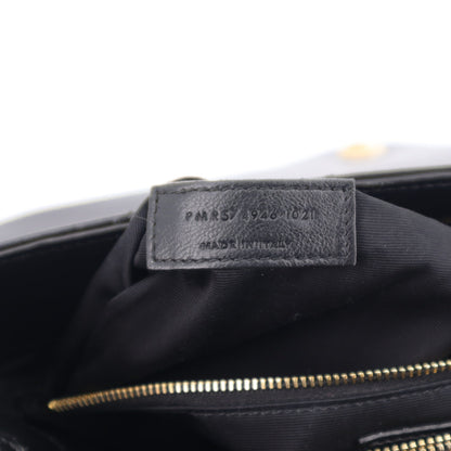 Saint Laurent Calfskin Y Quilted Monogram Medium Loulou Chain Satchel Black 8 of 11