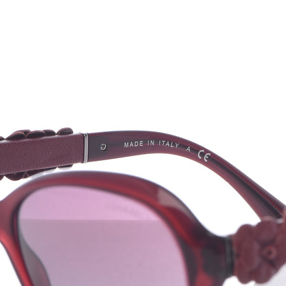 Chanel Lambskin Camellia CC Sunglasses 5316-Q Red 6 of 8