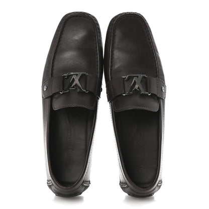 Louis Vuitton Calfskin Mens Monte Carlo Shoe Moccasin Loafers 11 Brown 2 of 8