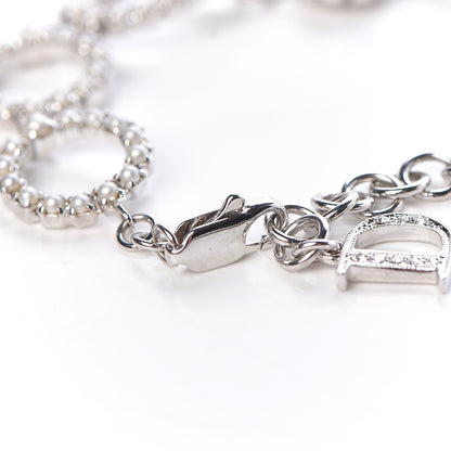 Christian Dior Crystal Pearl Studio Bracelet Silver Blanc 6 of 7