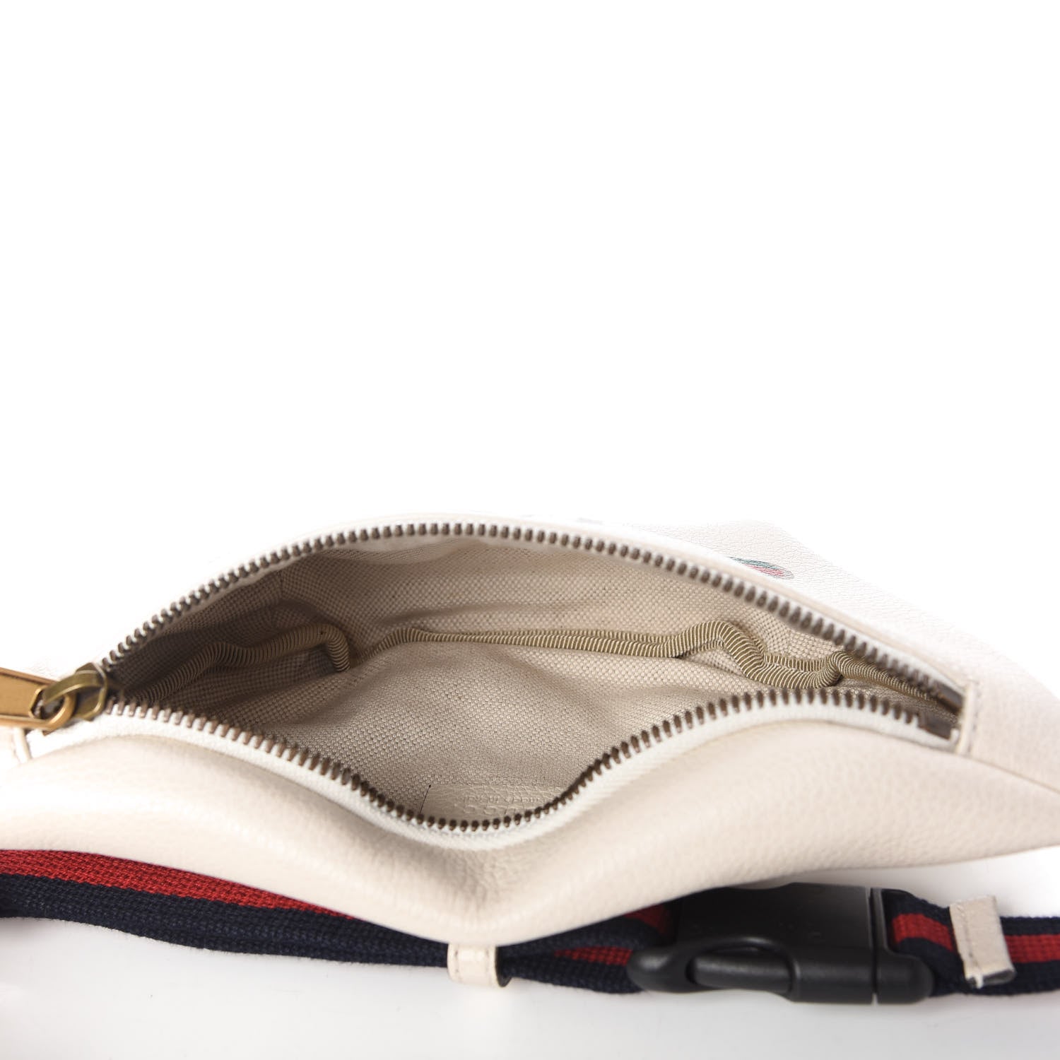 Gucci Grained Calfskin Small Logo Belt Bag White 5 of 10