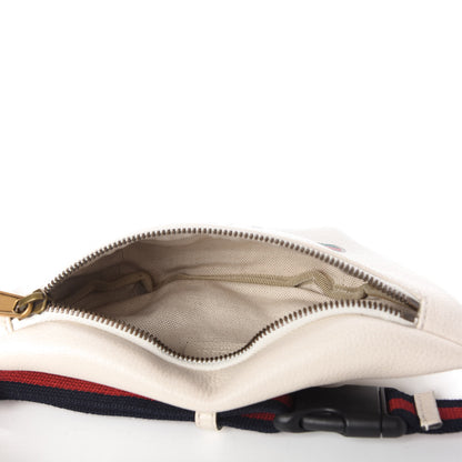 Gucci Grained Calfskin Small Logo Belt Bag White 5 of 10