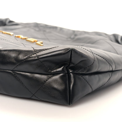 Chanel Shiny Calfskin Quilted Small Chanel 22 Black 10 of 10
