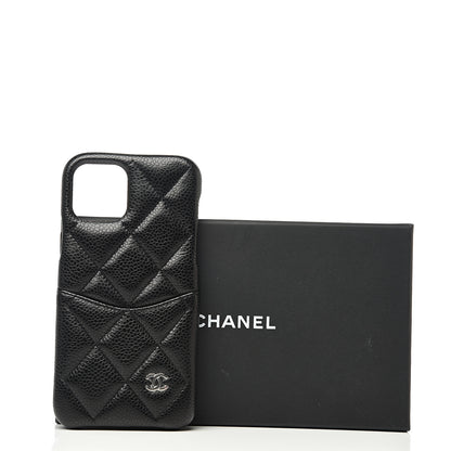 Chanel Caviar Quilted iPhone XI Pro Case Black 6 of 6