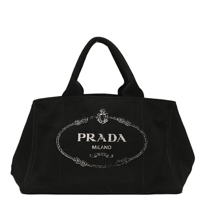 Prada Canapa Logo Tote Black 1 of 10