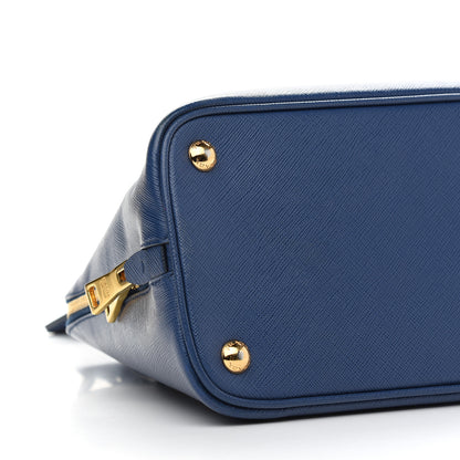 Prada Saffiano Lux Medium Promenade Tote Bluette 7 of 8
