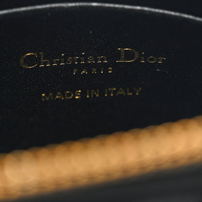 Christian Dior Supple Calfskin Cannage Caro Pouch with Chain Black 7 of 11