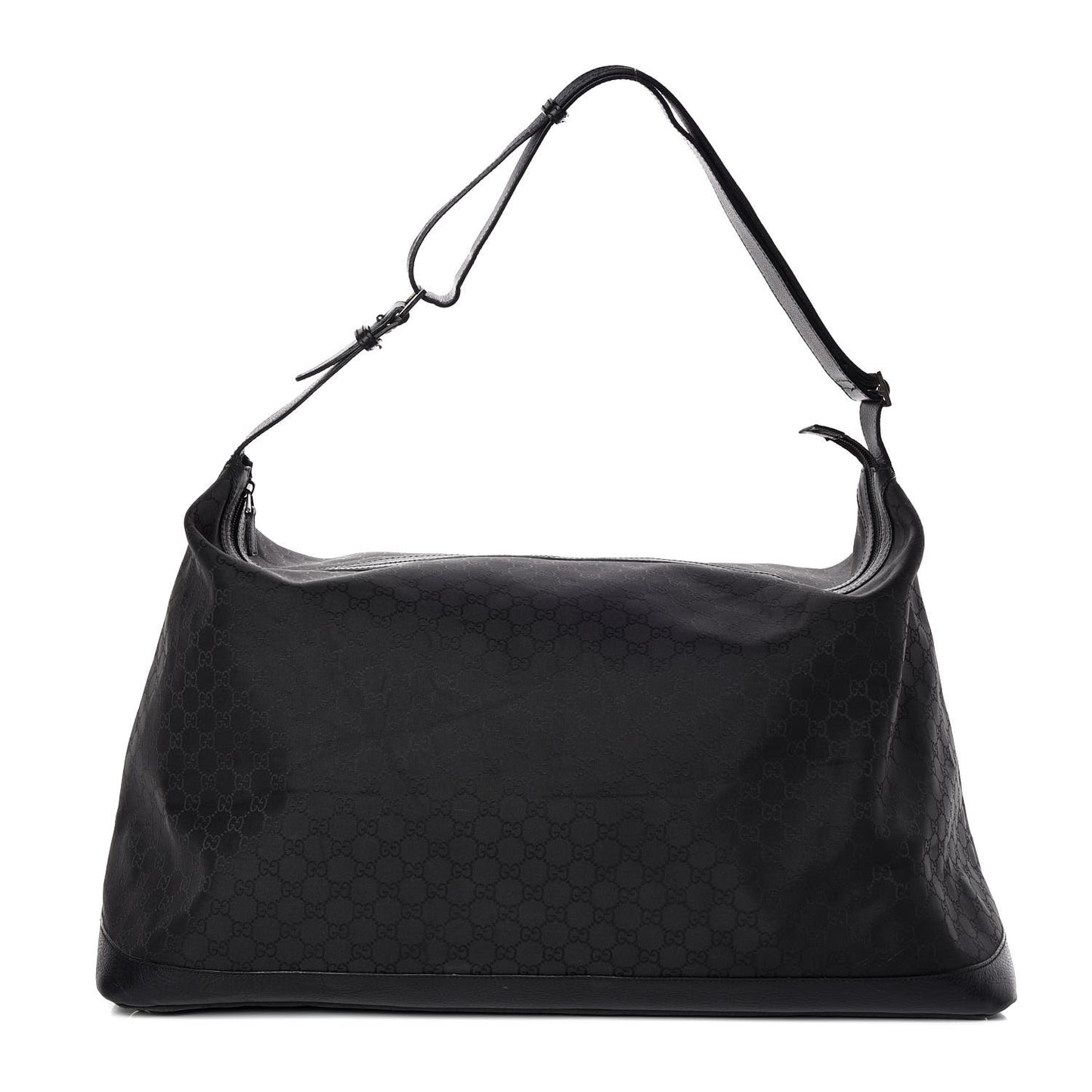 Nylon Monogram Travel Hobo Black