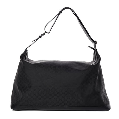 Gucci Nylon Monogram Travel Hobo Black 1 of 13