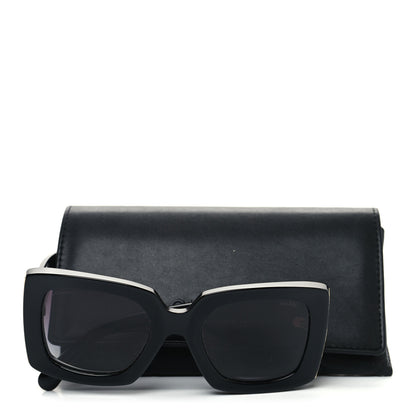 Chanel Acetate Rectangle Sunglasses 5435 Black 8 of 8
