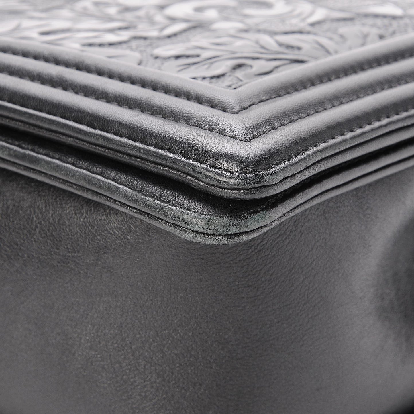 Calfskin Embossed New Medium Cordoba Boy Flap Black
