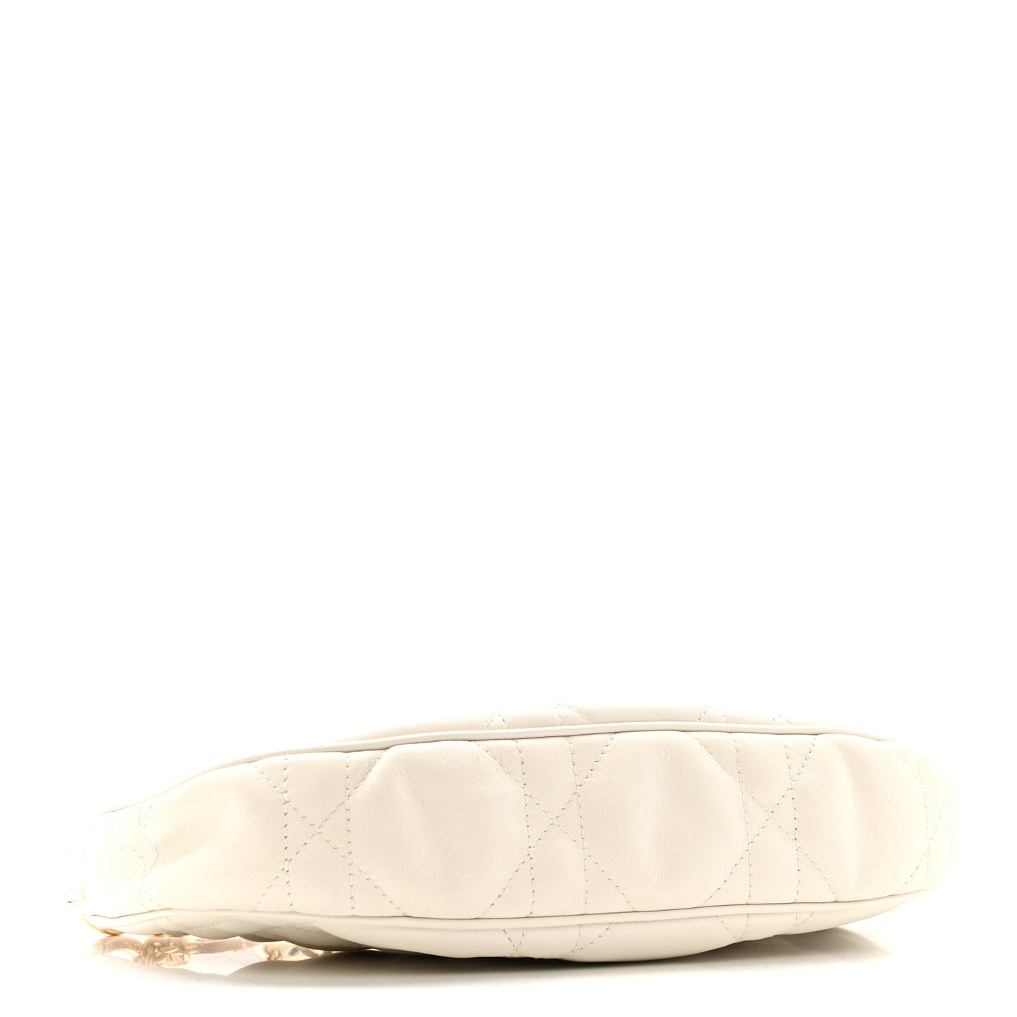 Lambskin Cannage CD Lounge Bag Latte