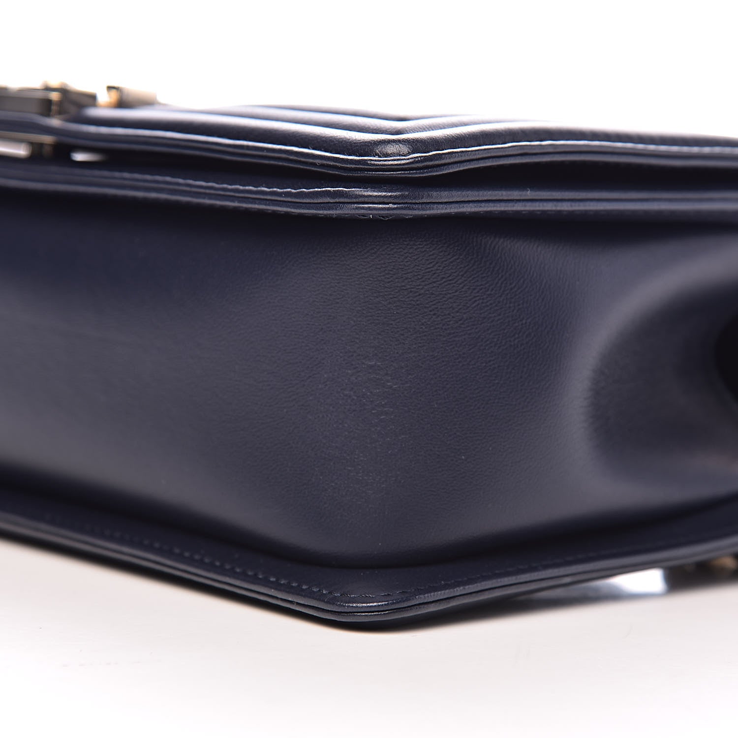 Chanel Lambskin Quilted Medium Boy Flap Dark Navy 9 of 11