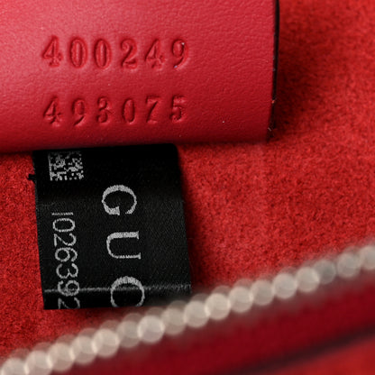 Gucci GG Supreme Monogram Suede Small Dionysus Shoulder Bag Beige Ebony Vulcanic Red 7 of 10