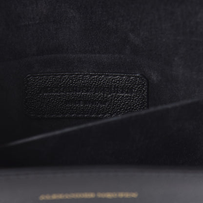 Alexander McQueen Grained Calfskin Small Insignia Flap Black 8 of 9