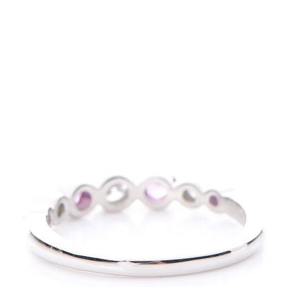 Tiffany Platinum Diamond Pink Sapphire Jazz Ring 52.5 6.25 4 of 8
