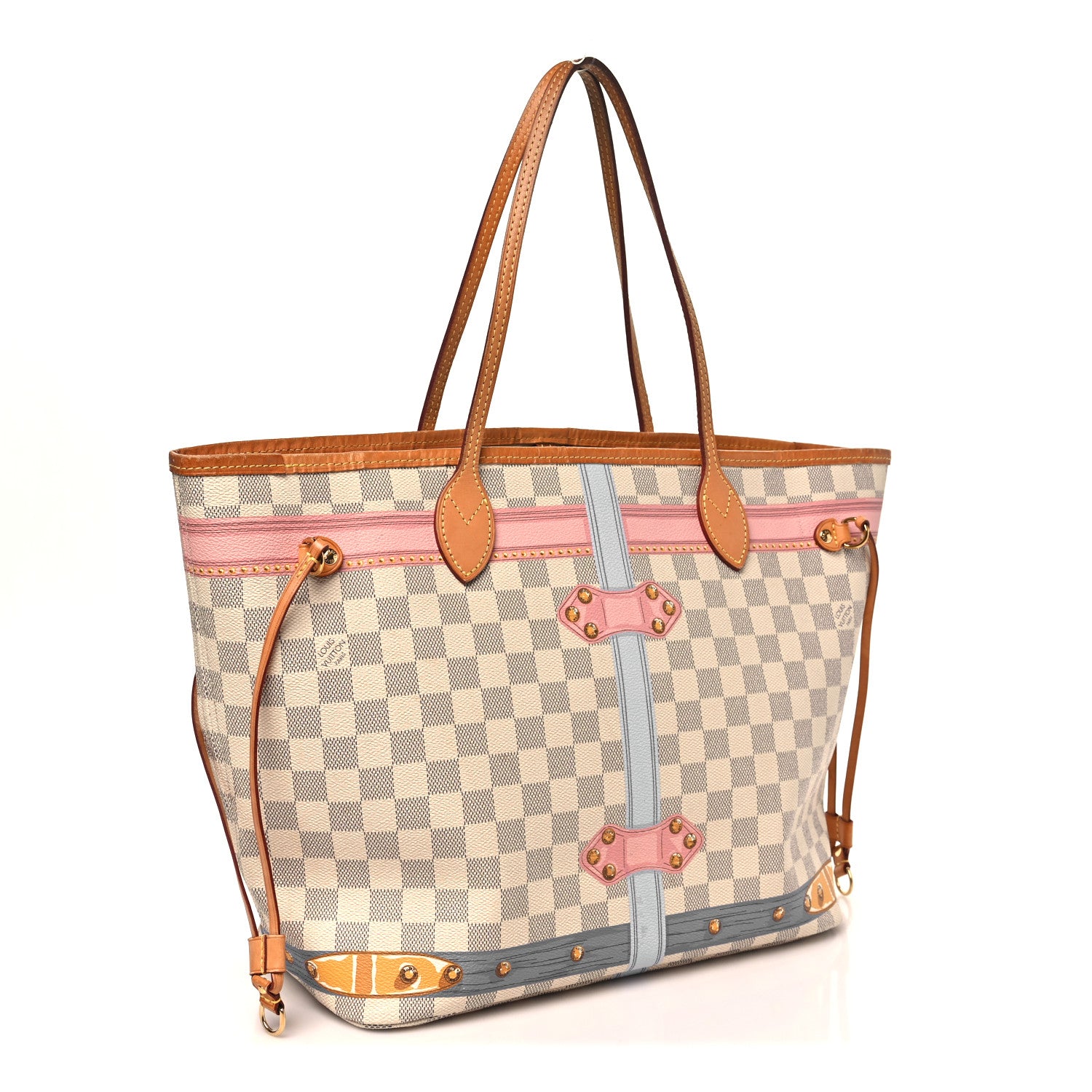 Louis Vuitton Damier Azur Summer Trunks Neo Neverfull MM 4 of 12