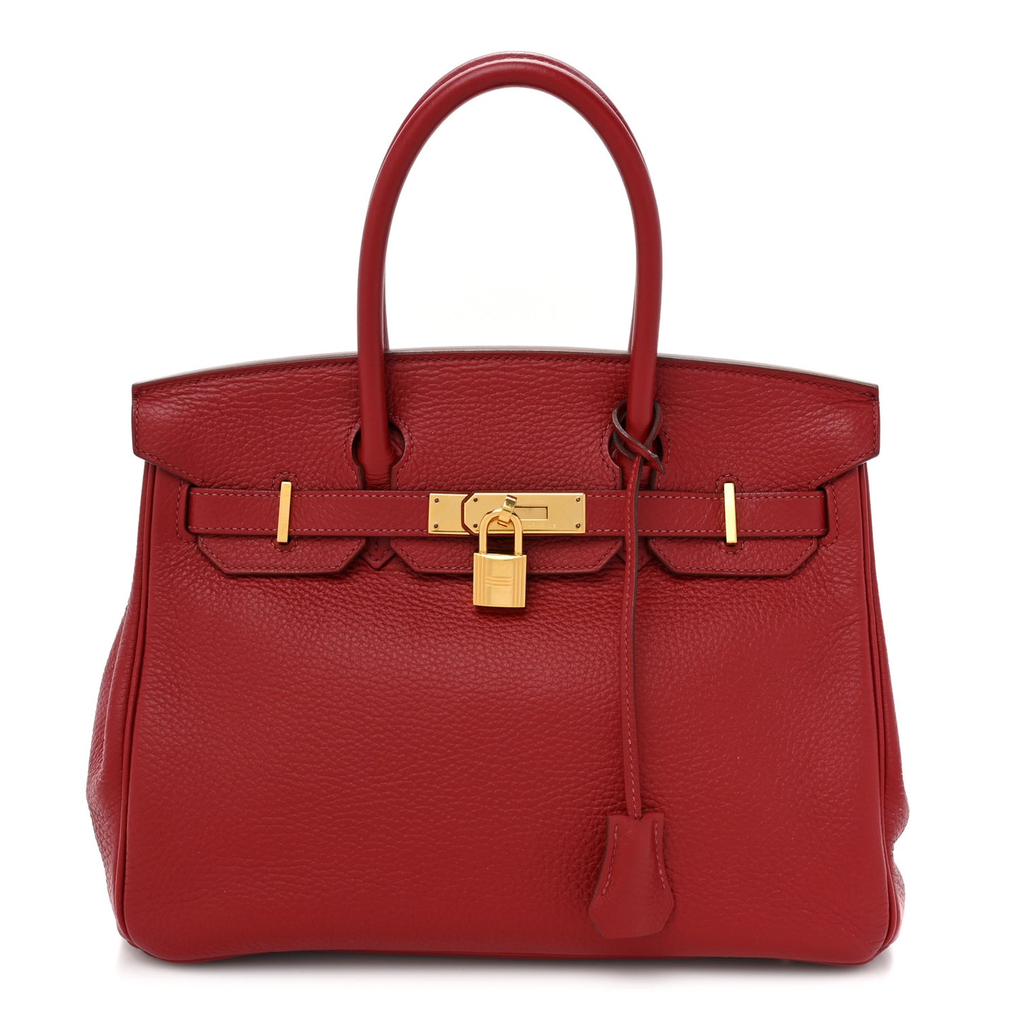 Taurillon Clemence Birkin 30 Rouge Garance