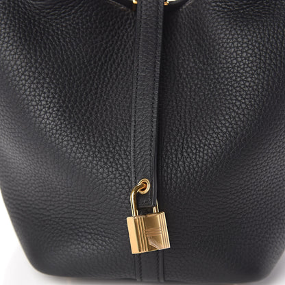 Hermes Taurillon Clemence Picotin Lock 18 PM Black 8 of 10