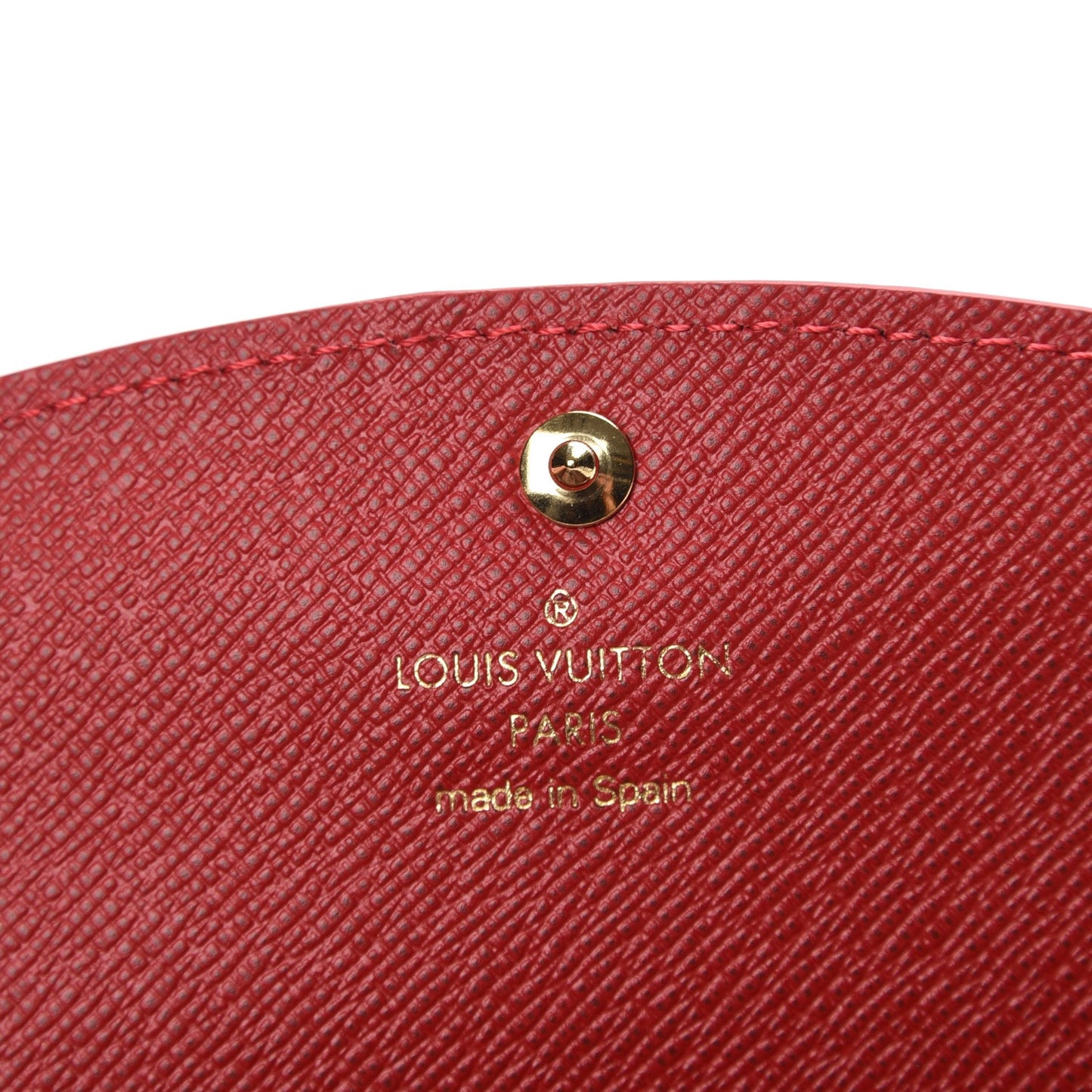 Damier Ebene Caissa Wallet Cherry