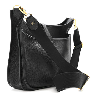 Hermes Taurillon Clemence Evelyne III PM Black 3 of 13