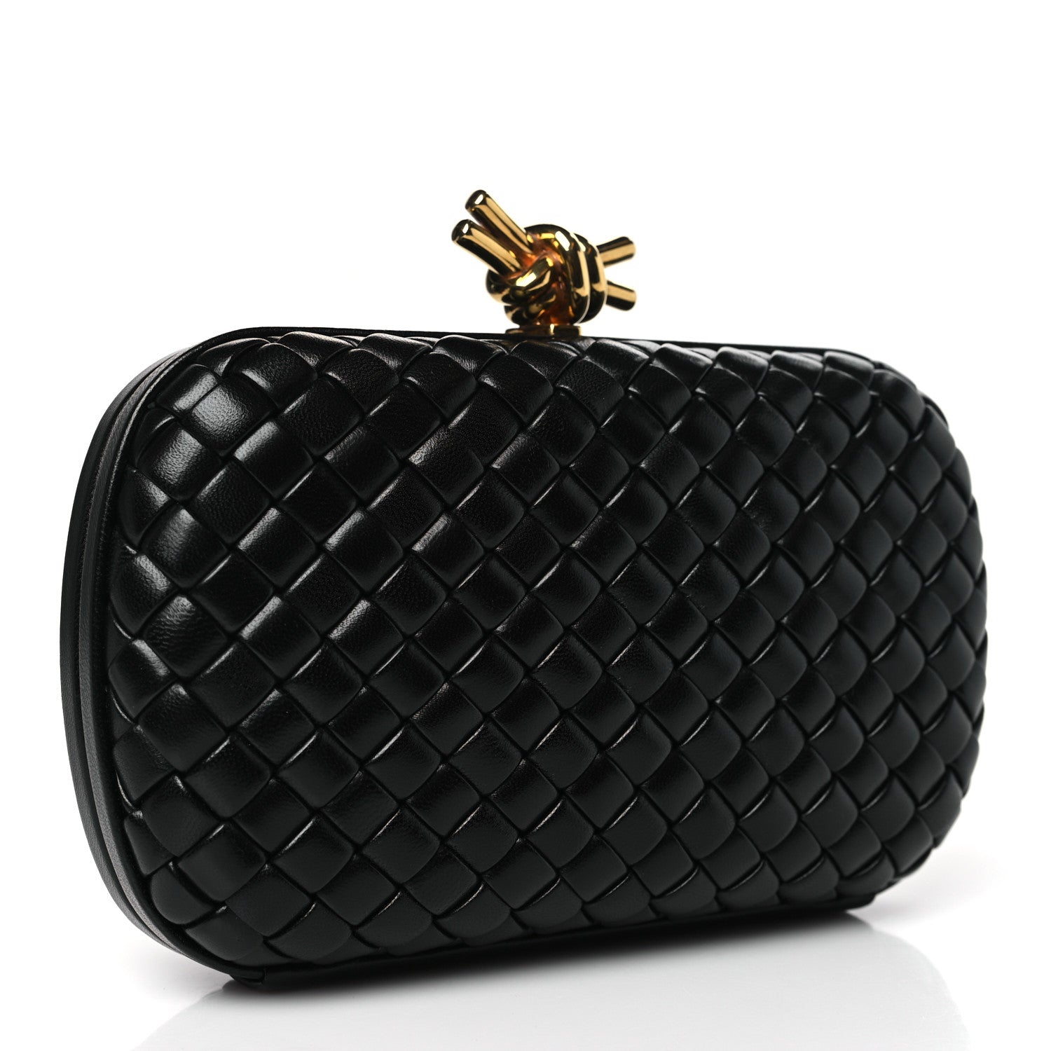 Bottega Veneta Nappa Intrecciato Knot Clutch Black 3 of 8