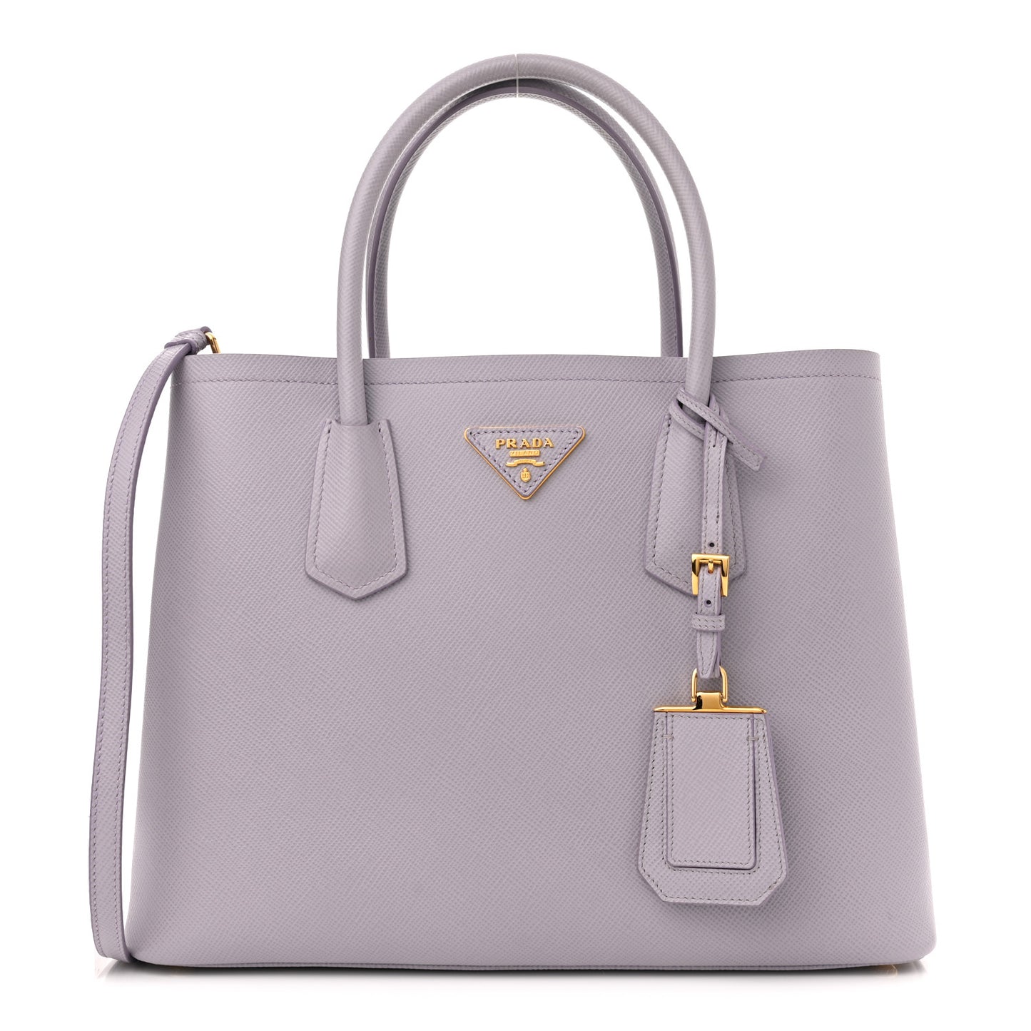 Saffiano Cuir Small Double Bag Glicine