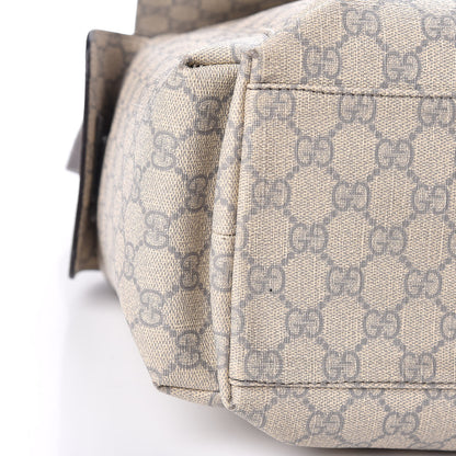 Gucci GG Plus Monogram Messenger Diaper Bag Ecru Grigio 5 of 12