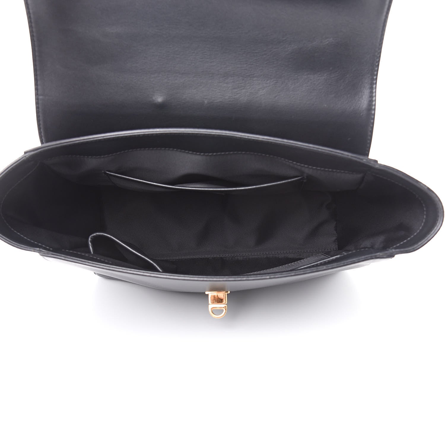 Versace Calfskin Signature Satchel Black 5 of 18