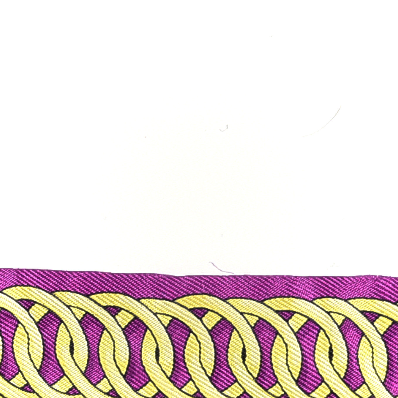 Hermes Silk Maillons Twilly Fuchsia Violet Jaune 4 of 4