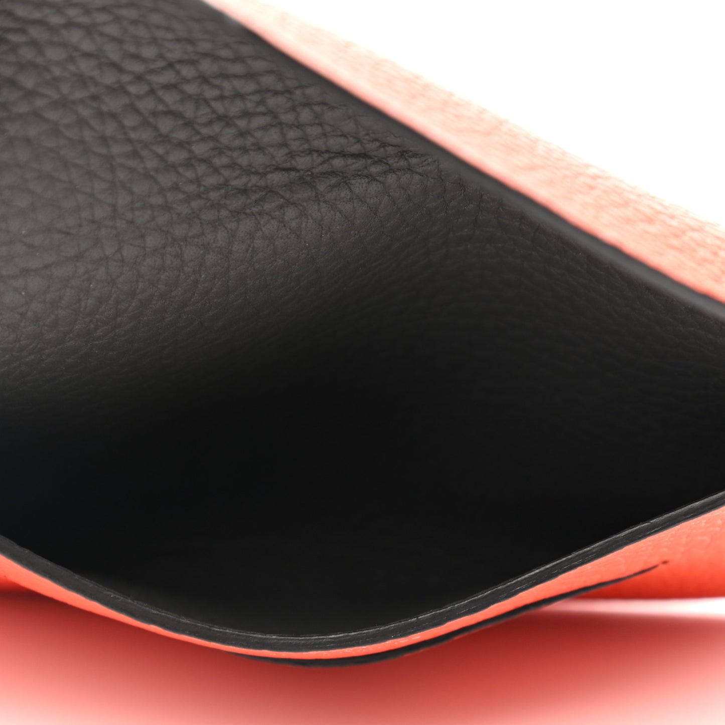 Taurillon Gex Envelope Passport Holder Capucine