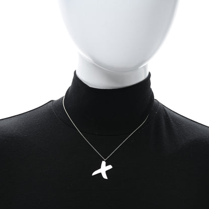 Tiffany Sterling Silver Paloma Picasso Graffiti X Pendant Necklace 2 of 4
