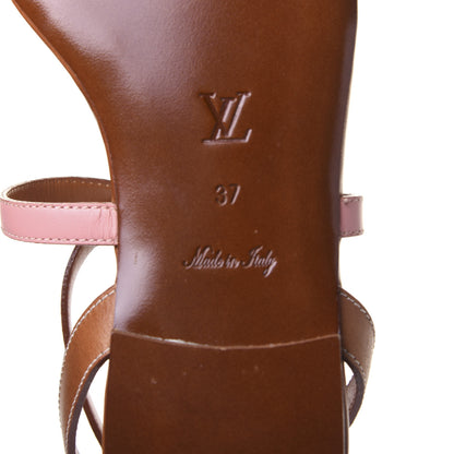 Louis Vuitton Calfskin Farenheit Flat Sandals 37 Pink 7 of 12