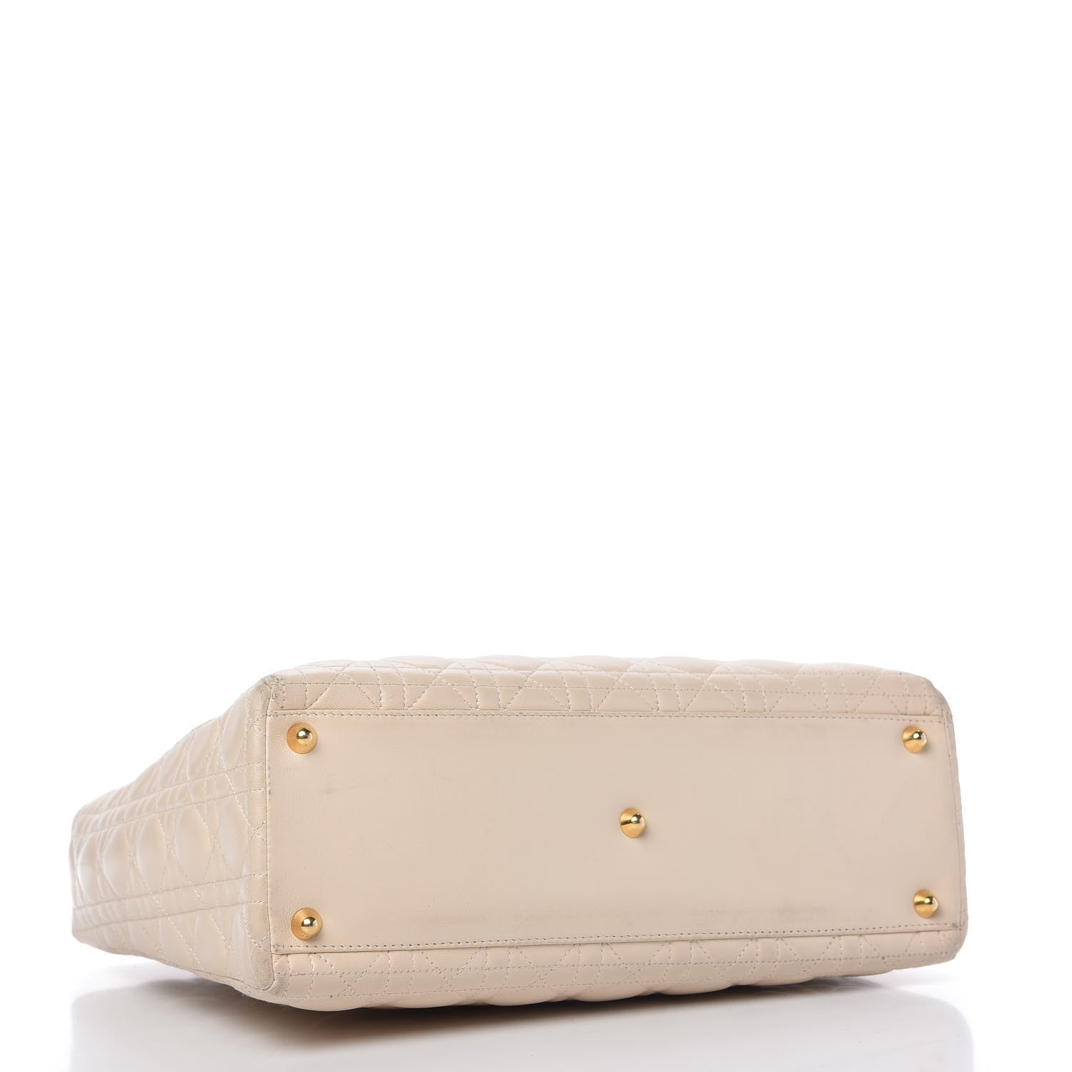 Christian Dior Lambskin Cannage Large Lady Dior Light Beige 4 of 10