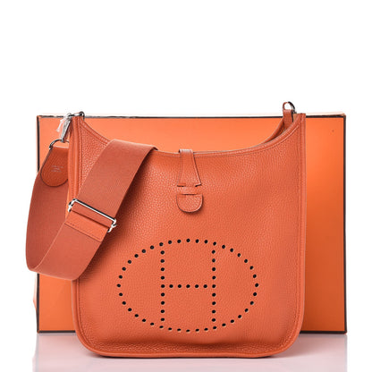 Hermes Taurillon Clemence Evelyne III PM Terre Battue 8 of 8