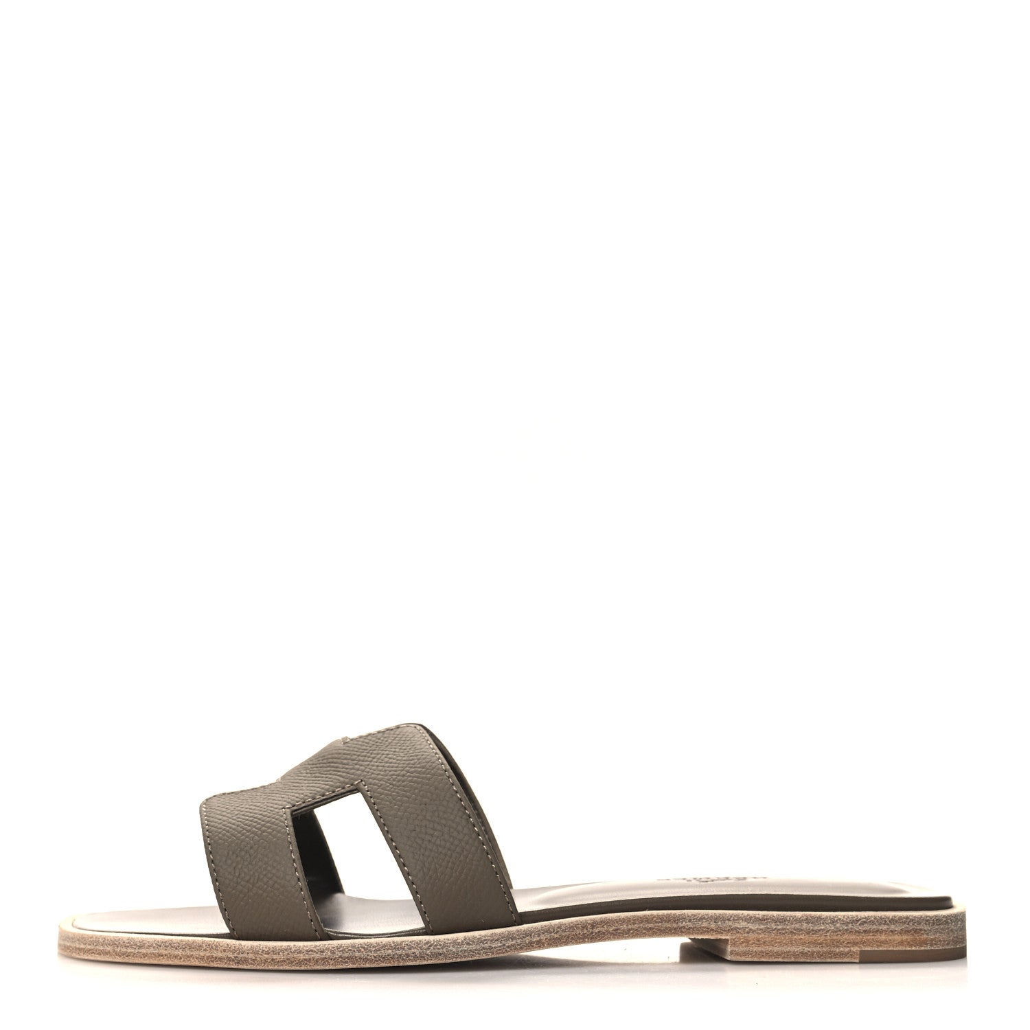 Hermes Epsom Oran Sandals 36 Etoupe 1 of 9