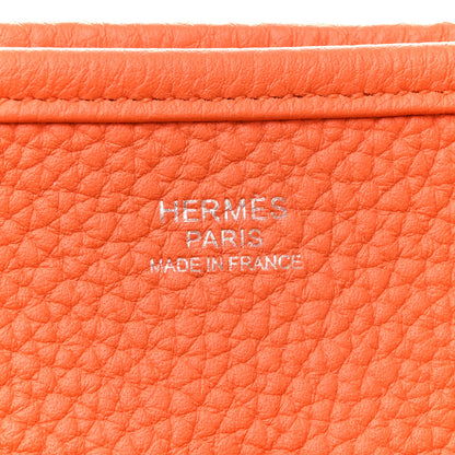 Hermes Taurillon Clemence Evelyne III PM Feu 10 of 27