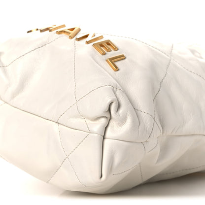 Chanel Shiny Calfskin Quilted Mini Chanel 22 White 19 of 19