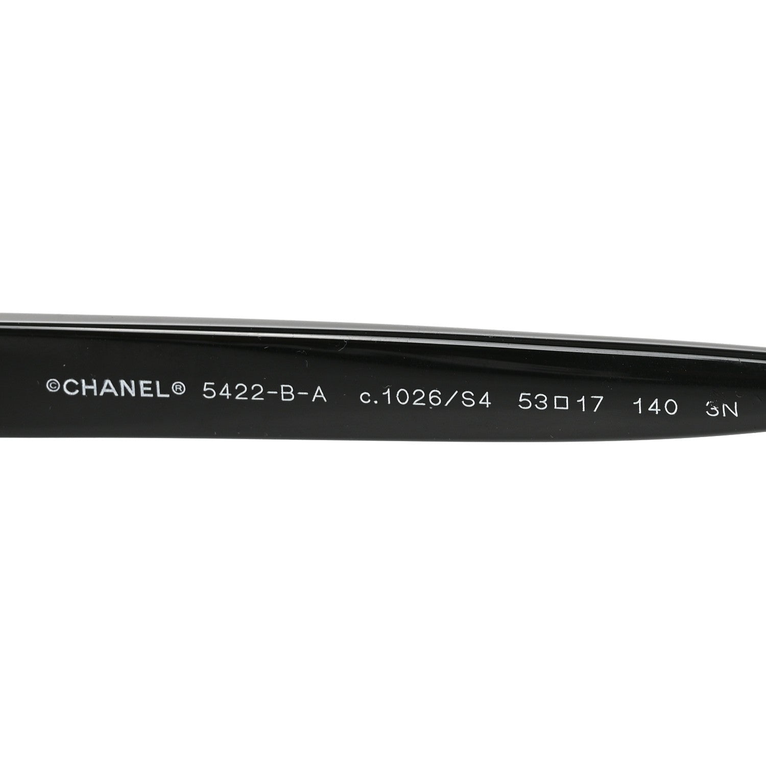 Chanel Acetate Strass Square Sunglasses 5422-B-A Black White 5 of 7