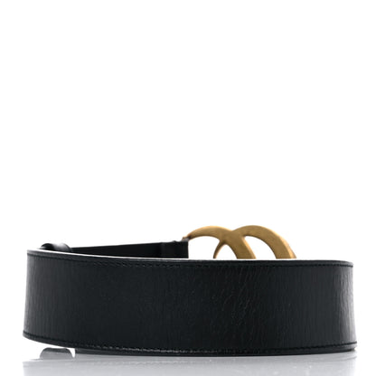 Gucci Moon Calfskin Pearl Double G 40mm Belt 70 28 Black Cream 2 of 8